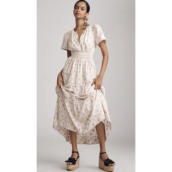 Anthropologie Dresses & Skirts - Anthropologie The Somerset Embroidered Floral Maxi Dress Size X-Large NWT